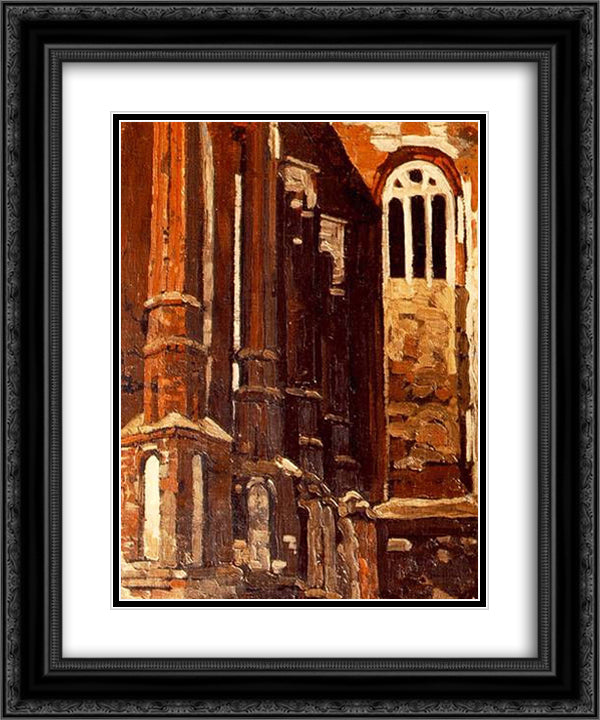 Kovno. Old church. 20x24 Black Ornate Wood Framed Art Print Poster with Double Matting by Roerich, Nicholas