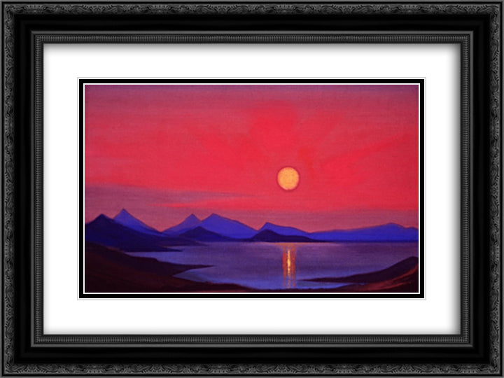 Ladakh. Kashmir. 24x18 Black Ornate Wood Framed Art Print Poster with Double Matting by Roerich, Nicholas