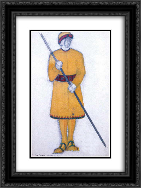 Mariners 18x24 Black Ornate Wood Framed Art Print Poster with Double Matting by Roerich, Nicholas