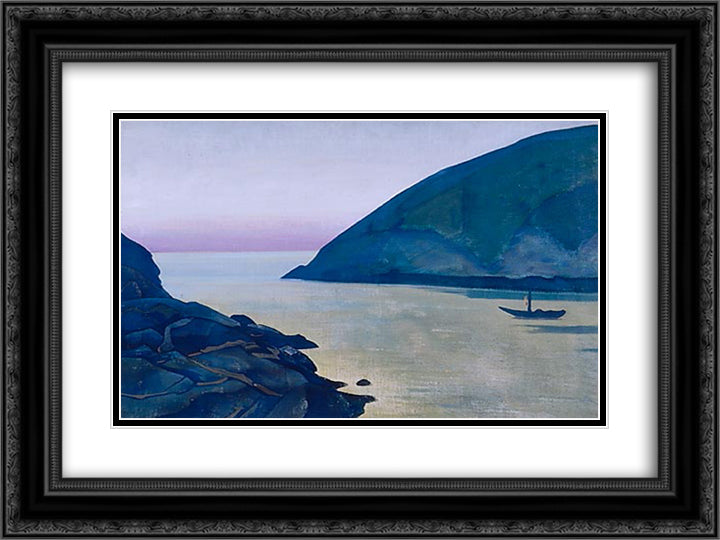 Monhegan (Hope) 24x18 Black Ornate Wood Framed Art Print Poster with Double Matting by Roerich, Nicholas