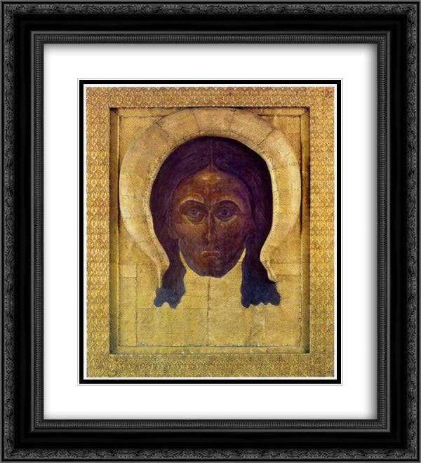 Saviour Almighty 20x22 Black Ornate Wood Framed Art Print Poster with Double Matting by Roerich, Nicholas