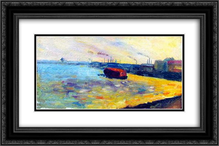 Barja 24x16 Black Ornate Wood Framed Art Print Poster with Double Matting by Tanev, Nikola