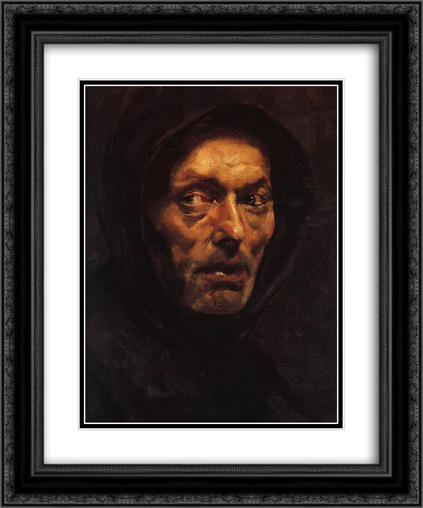 Capuchin 20x24 Black Ornate Wood Framed Art Print Poster with Double Matting by Gyzis, Nikolaos