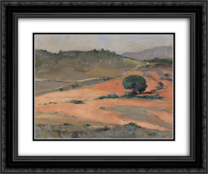 Kokkinaras 24x20 Black Ornate Wood Framed Art Print Poster with Double Matting by Lytras, Nikolaos