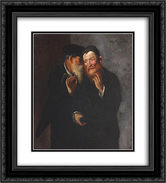 Good Deal 20x22 Black Ornate Wood Framed Art Print Poster with Double Matting by Bancila, Octav