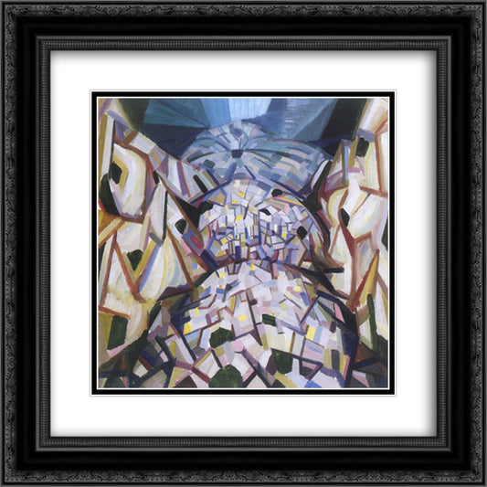 Abstract Landscape 20x20 Black Ornate Wood Framed Art Print Poster with Double Matting by Bogomazov, Oleksandr