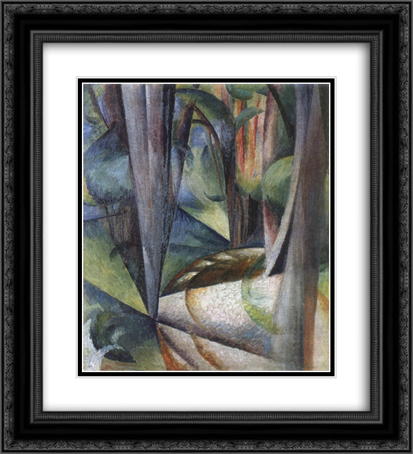 Forest. Boyarka. 20x22 Black Ornate Wood Framed Art Print Poster with Double Matting by Bogomazov, Oleksandr
