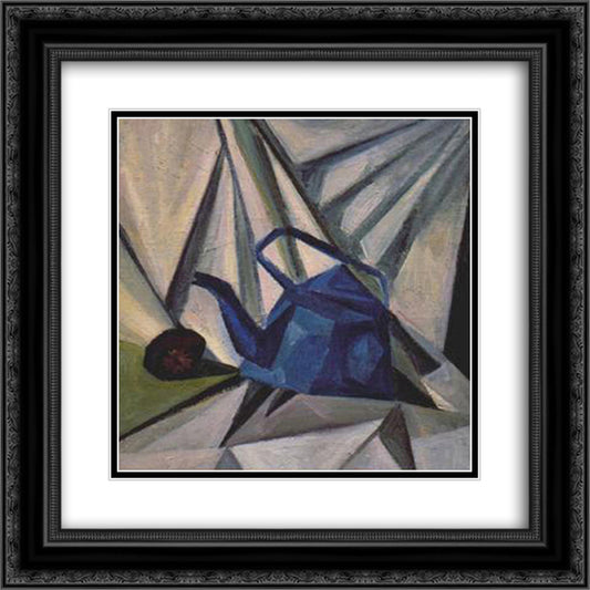 Tea Kettle 20x20 Black Ornate Wood Framed Art Print Poster with Double Matting by Bogomazov, Oleksandr