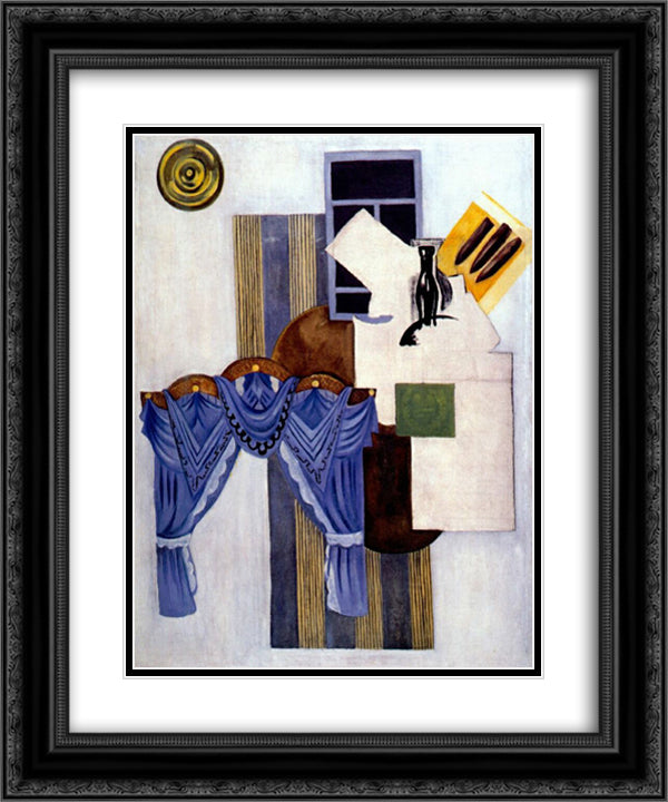 Room 20x24 Black Ornate Wood Framed Art Print Poster with Double Matting by Rozanova, Olga