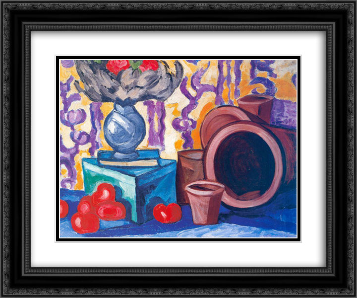 Tomatoes 24x20 Black Ornate Wood Framed Art Print Poster with Double Matting by Rozanova, Olga