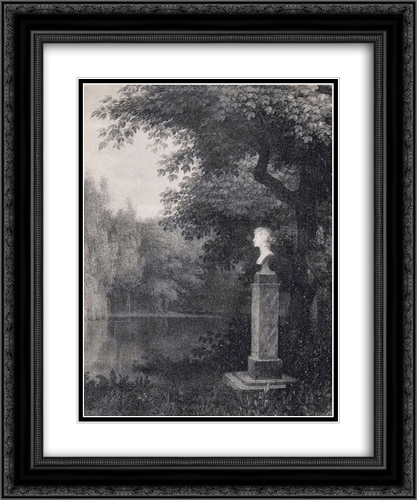 Landscape 20x24 Black Ornate Wood Framed Art Print Poster with Double Matting by Kiprensky, Orest