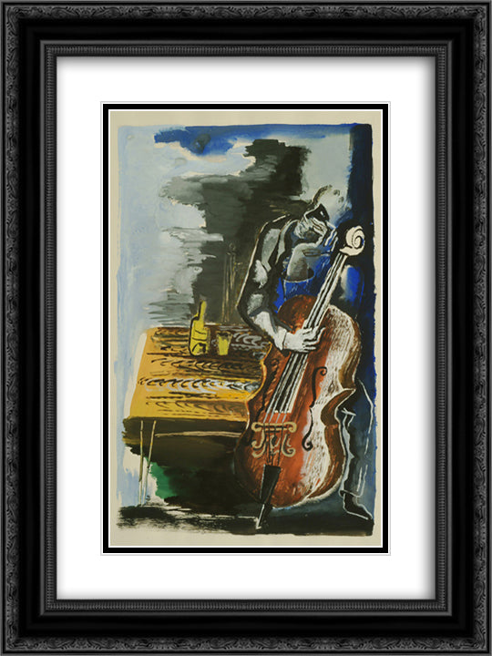 Inspiration 18x24 Black Ornate Wood Framed Art Print Poster with Double Matting by Zadkine, Ossip
