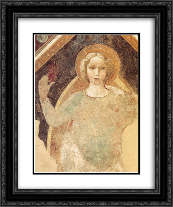Hope 20x24 Black Ornate Wood Framed Art Print Poster with Double Matting by Uccello, Paolo
