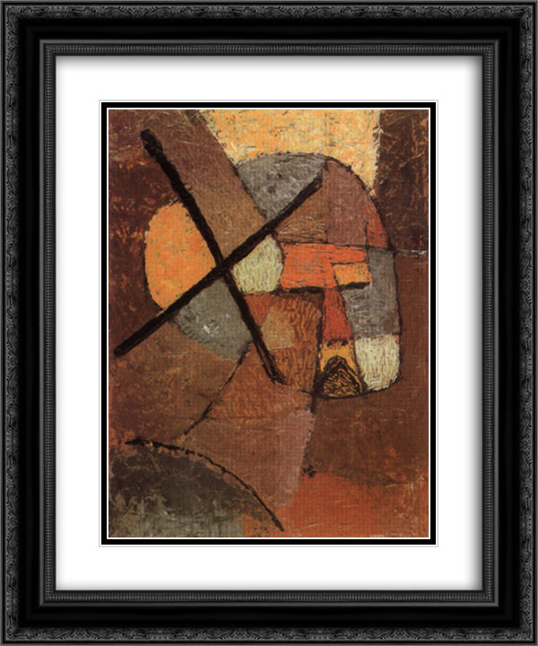 Struck from the List 20x24 Black Ornate Wood Framed Art Print Poster with Double Matting by Klee, Paul