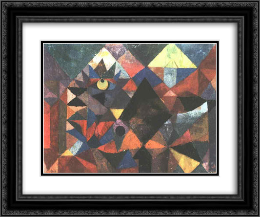 The Light and So Much Else 24x20 Black Ornate Wood Framed Art Print Poster with Double Matting by Klee, Paul