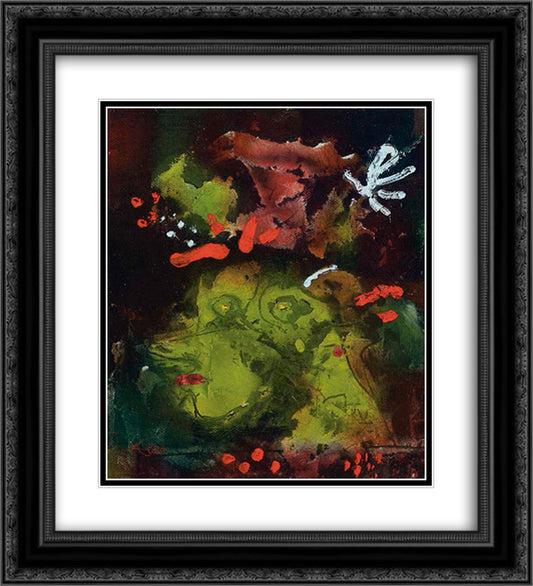 Women in their Sunday best  20x22 Black Ornate Wood Framed Art Print Poster with Double Matting by Klee, Paul