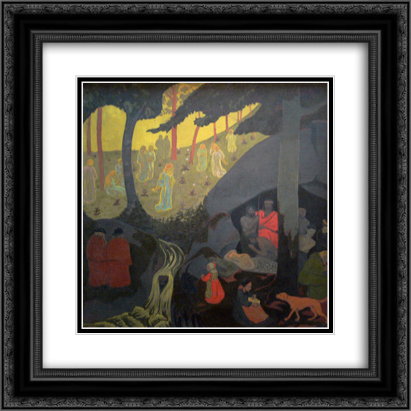 Celtic Tale 20x20 Black Ornate Wood Framed Art Print Poster with Double Matting by Serusier, Paul