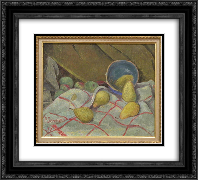 Still Life 22x20 Black Ornate Wood Framed Art Print Poster with Double Matting by Serusier, Paul