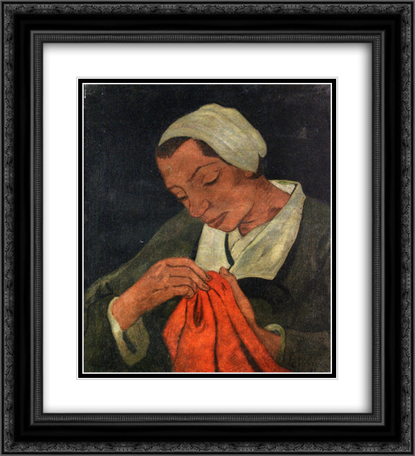 The sewer 20x22 Black Ornate Wood Framed Art Print Poster with Double Matting by Serusier, Paul