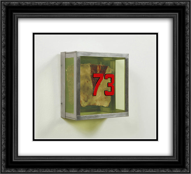 Untitled #73 (from the series Technological Reliquaries) 22x20 Black Ornate Wood Framed Art Print Poster with Double Matting by Thek, Paul