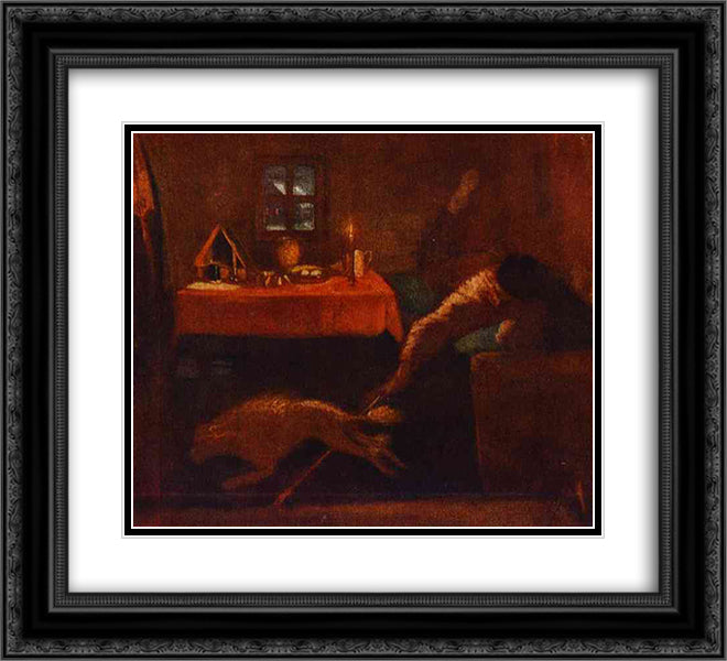 Encore, Encore 22x20 Black Ornate Wood Framed Art Print Poster with Double Matting by Fedotov, Pavel