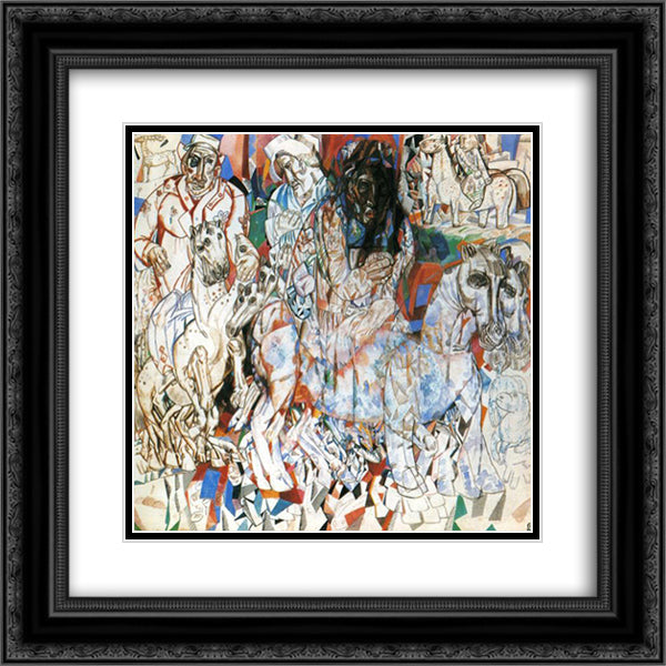 Magi 20x20 Black Ornate Wood Framed Art Print Poster with Double Matting by Filonov, Pavel