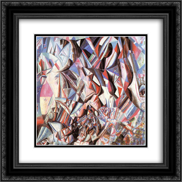 Victory over Eternity 20x20 Black Ornate Wood Framed Art Print Poster with Double Matting by Filonov, Pavel