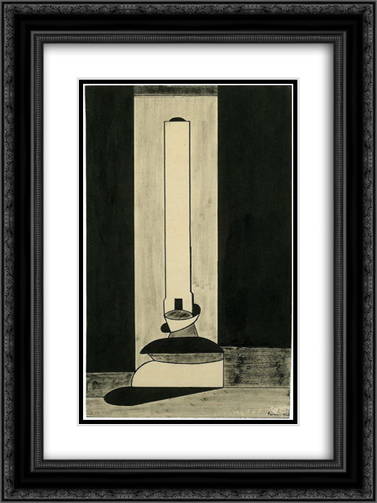 Untitled 18x24 Black Ornate Wood Framed Art Print Poster with Double Matting by Peri, Peter Laszlo