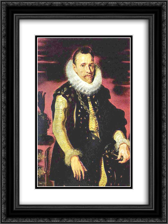 Albert VII, Governor of the Southern Provinces 18x24 Black Ornate Wood Framed Art Print Poster with Double Matting by Rubens, Peter Paul