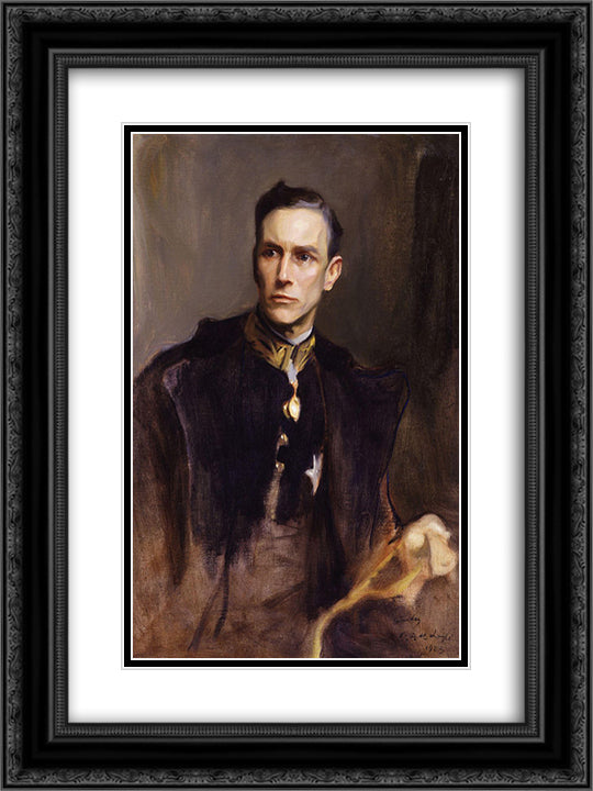 John Loader Maffey, 1st Baron Rugby 18x24 Black Ornate Wood Framed Art Print Poster with Double Matting by Laszlo, Philip de