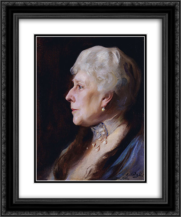 Princess Beatrice 20x24 Black Ornate Wood Framed Art Print Poster with Double Matting by Laszlo, Philip de