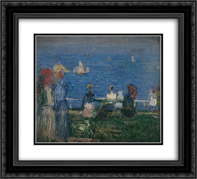 Southwold 22x20 Black Ornate Wood Framed Art Print Poster with Double Matting by Steer, Philip Wilson