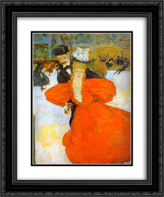 Ice Palace 20x24 Black Ornate Wood Framed Art Print Poster with Double Matting by Bonnard, Pierre