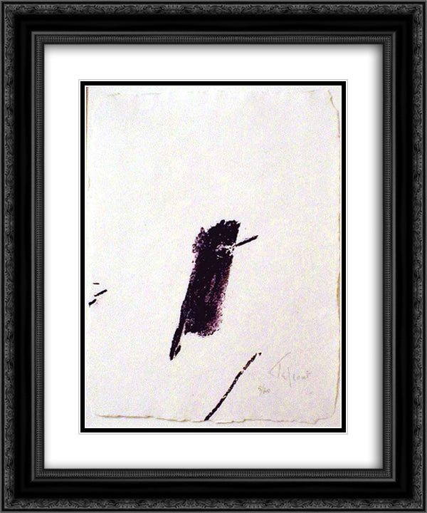 Revif 20x24 Black Ornate Wood Framed Art Print Poster with Double Matting by Tal Coat, Pierre