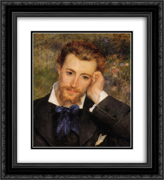 Eugene Murer 20x22 Black Ornate Wood Framed Art Print Poster with Double Matting by Renoir, Pierre Auguste