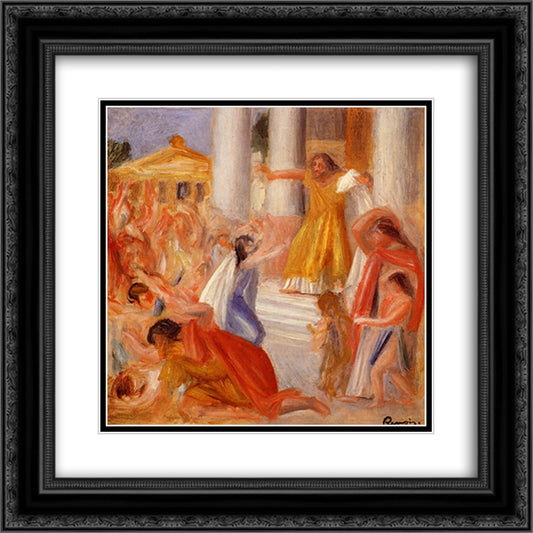Oedipus Rex 20x20 Black Ornate Wood Framed Art Print Poster with Double Matting by Renoir, Pierre Auguste