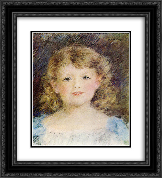 Paul Charpentier 20x22 Black Ornate Wood Framed Art Print Poster with Double Matting by Renoir, Pierre Auguste