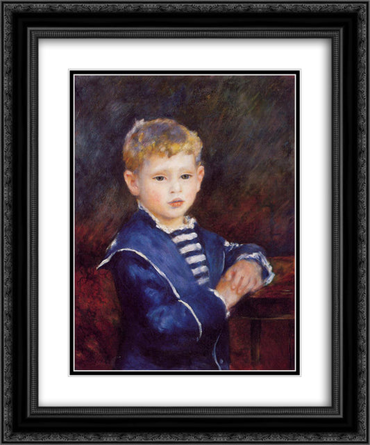 Paul Haviland 20x24 Black Ornate Wood Framed Art Print Poster with Double Matting by Renoir, Pierre Auguste
