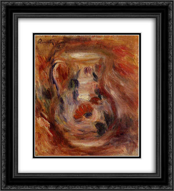 Pitcher 20x22 Black Ornate Wood Framed Art Print Poster with Double Matting by Renoir, Pierre Auguste