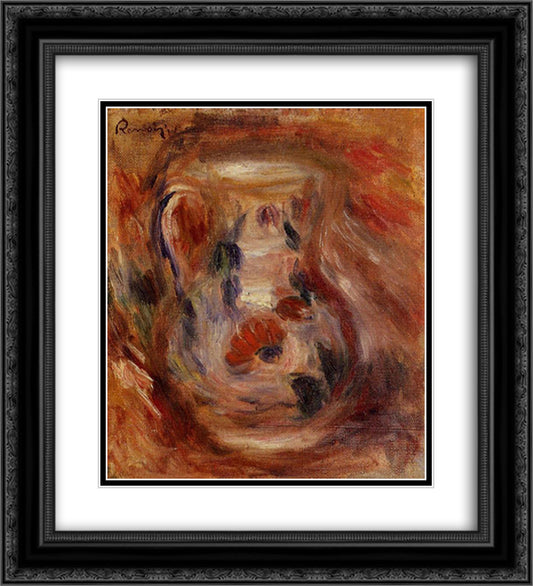Pitcher 20x22 Black Ornate Wood Framed Art Print Poster with Double Matting by Renoir, Pierre Auguste