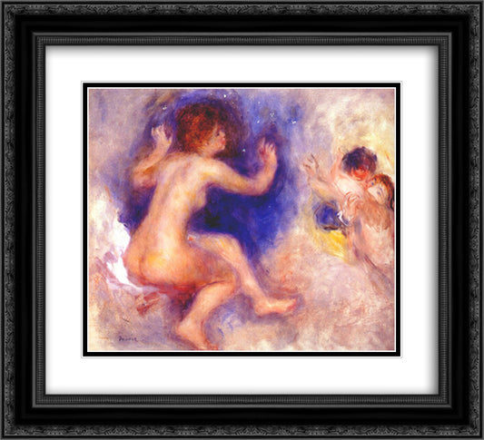 Study for scene from tannhauser 22x20 Black Ornate Wood Framed Art Print Poster with Double Matting by Renoir, Pierre Auguste