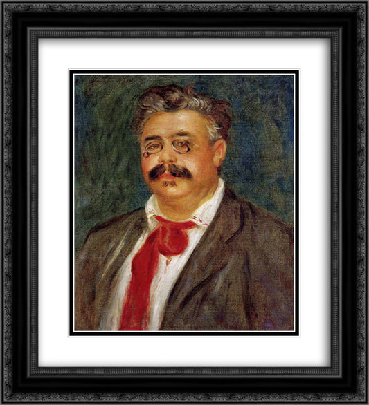 Wilhelm Muhlfeld 20x22 Black Ornate Wood Framed Art Print Poster with Double Matting by Renoir, Pierre Auguste