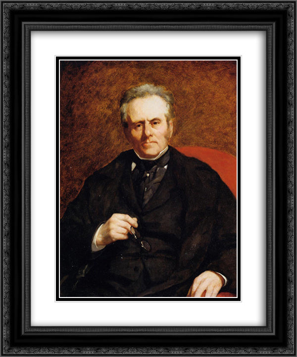 William Sisley 20x24 Black Ornate Wood Framed Art Print Poster with Double Matting by Renoir, Pierre Auguste