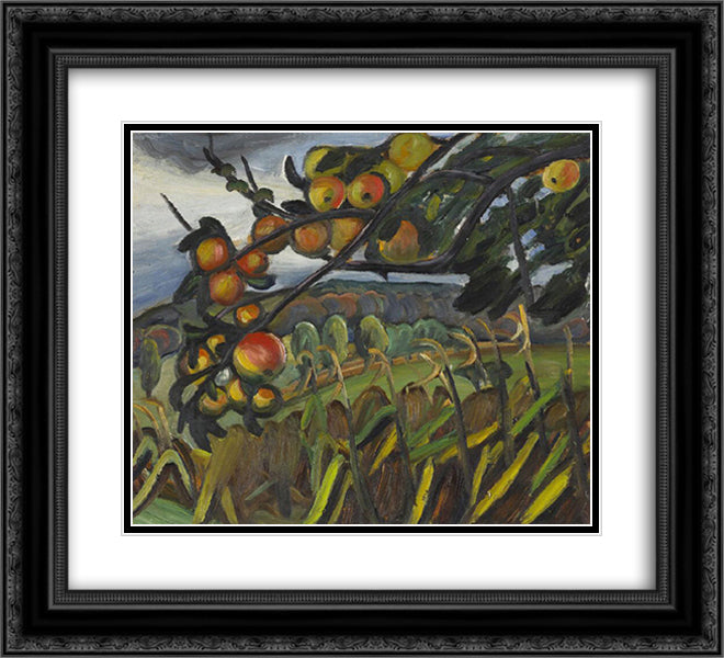 Apple Tree (Study for Portrait of Ellen) 22x20 Black Ornate Wood Framed Art Print Poster with Double Matting by Heward, Prudence