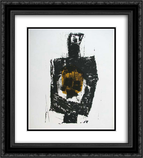 Composition 56 20x22 Black Ornate Wood Framed Art Print Poster with Double Matting by Ubac, Raoul