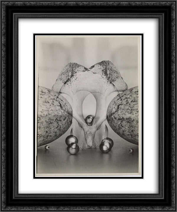 Surimpression 20x24 Black Ornate Wood Framed Art Print Poster with Double Matting by Ubac, Raoul