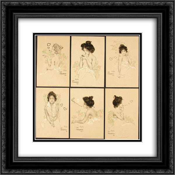 Favorite 20x20 Black Ornate Wood Framed Art Print Poster with Double Matting by Kirchner, Raphael