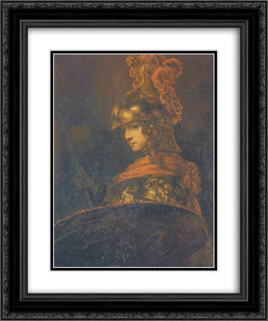 Alexander the Great 20x24 Black Ornate Wood Framed Art Print Poster with Double Matting by Rembrandt