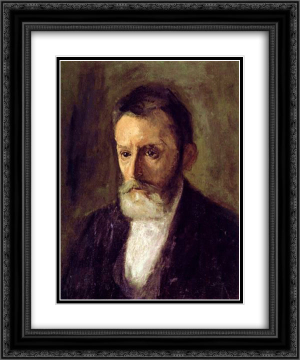 Carl Zentzytzki 20x24 Black Ornate Wood Framed Art Print Poster with Double Matting by Gerstl, Richard