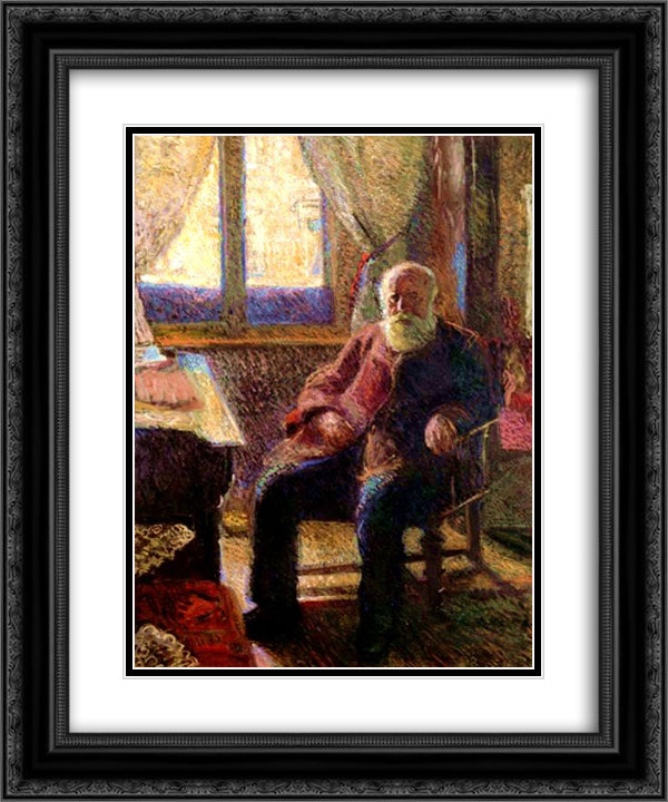 Emile Gerstl (father) 20x24 Black Ornate Wood Framed Art Print Poster with Double Matting by Gerstl, Richard